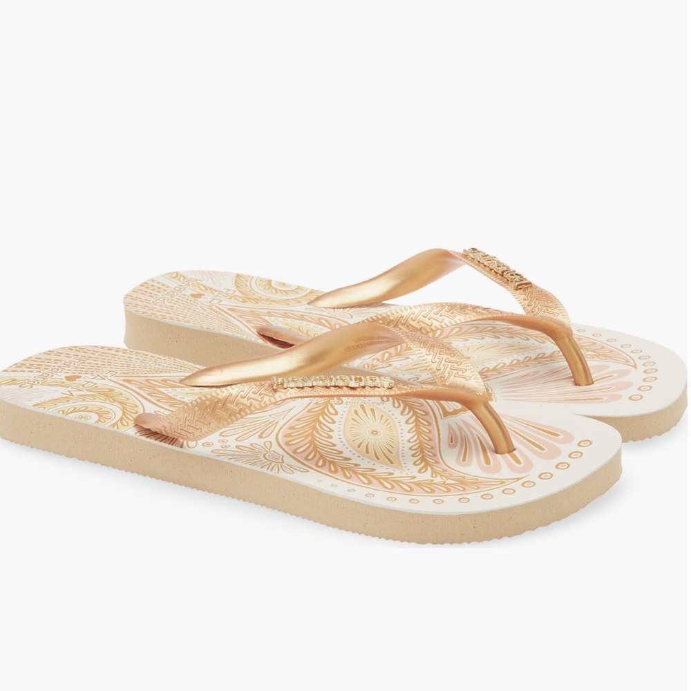 NEW! Havaianas x FARM Rio Papillon Flip Flop - Picture 7 of 7